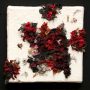 rode korstmos | 2018 | 10 x 10 cm | acryl, papier, linnen