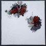 lichen 2 | 2019 |  20 x 20 cm | acryl, papier, linnen